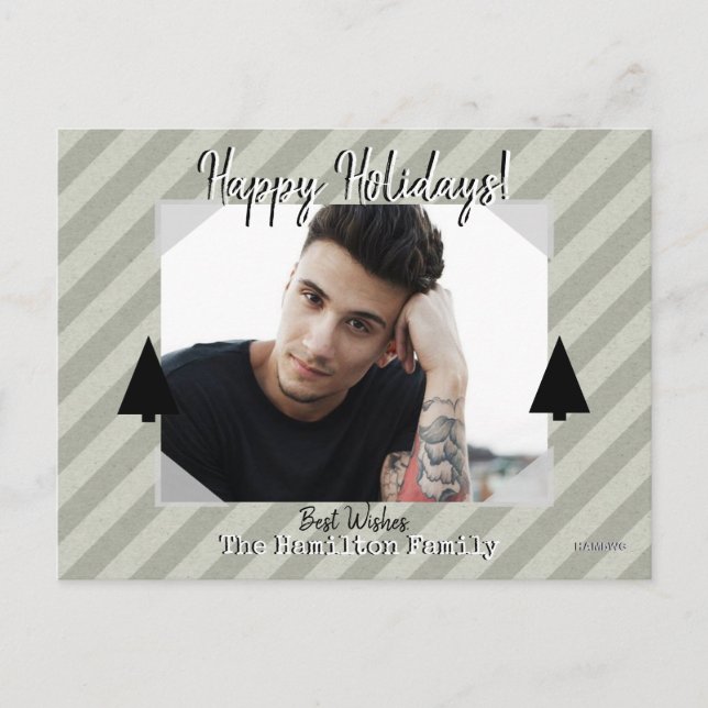 Cartão Postal Cartão-postal fotográfico com fundo de distribuiçã (Frente)