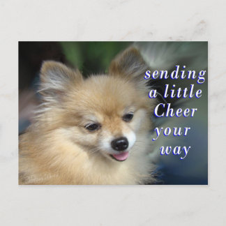 Cartão Postal Cartão-postal Foxy Cheery - adicione suas palavras