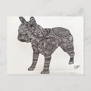 Cartão Postal Cartão-postal francês Buldogue