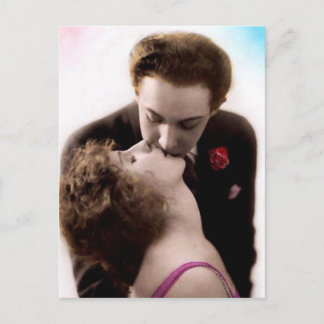 Cartão Postal Cartão-postal francês de Casal de beijo