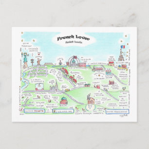 Cartão Postal Cartão-postal francês para o trevo pequeno