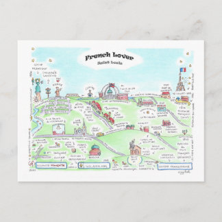 Cartão Postal Cartão-postal francês para o trevo pequeno