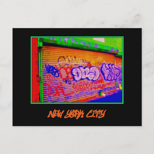 Cartão Postal Cartão-postal 'Gates de Grafite Elétrico' (Frente)