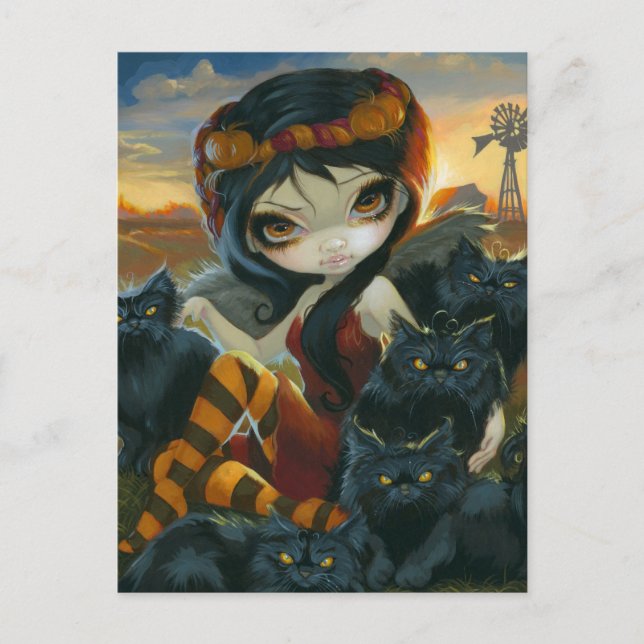 Cartão Postal Cartão-postal "Gatinhos de outono" (Frente)