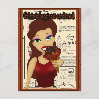 Cartão Postal Cartão-postal Gelato