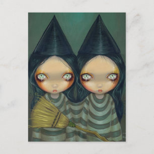 Cartão Postal Cartão-postal "Gêmeos das Bruxas Siamesas"