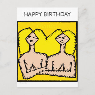 Cartão Postal Cartão-postal Gemini - Sinais Zodiac Personalizad