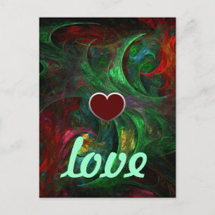 Cartão Postal Cartão-postal Genesis Green Love