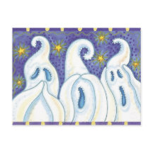 Cartão-postal Ghost Halloween