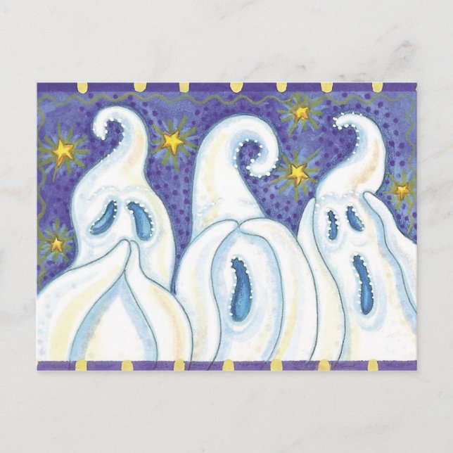 Cartão Postal Cartão-postal Ghost Halloween (Frente)