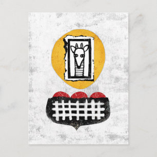 Cartão Postal Cartão-postal Girafa Vai Se Você Quiser