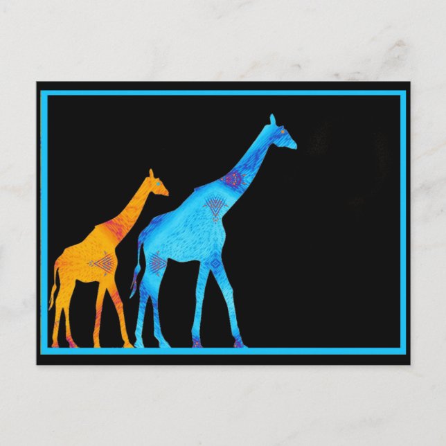 Cartão Postal Cartão-postal Giraffe (Frente)