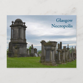 Cartão Postal Cartão-postal Glasgow Necropolis Graves