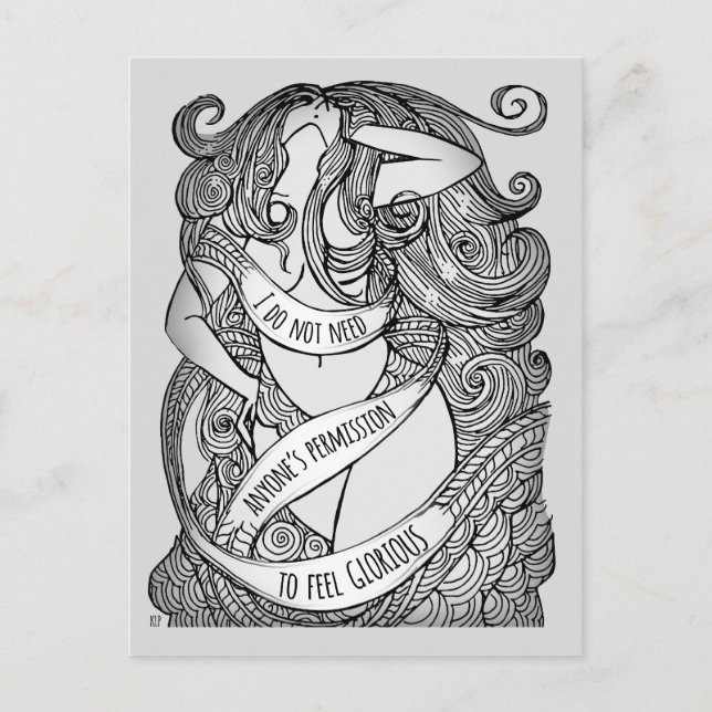 Cartão Postal Cartão-postal glorioso em Cinzas (Frente)