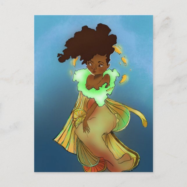 Cartão Postal Cartão-postal Goldie (Frente)