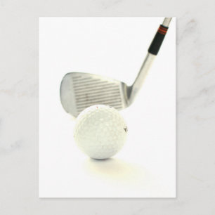 Cartão Postal Cartão-postal Golf Ball and Club