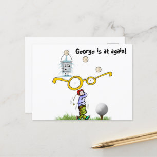 Cartão Postal Cartão-postal Golfe