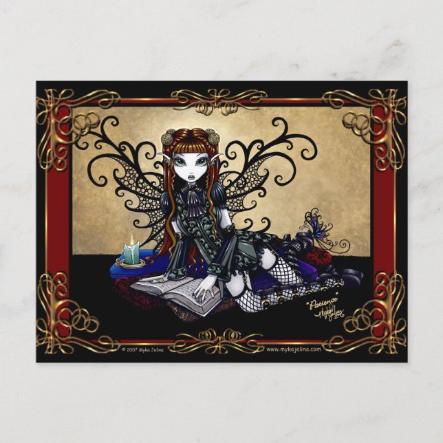 Cartão Postal Cartão-postal Gótico "Paciência" (Frente)