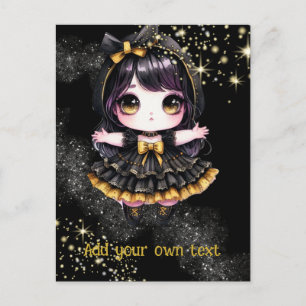 Cartão Postal CARTAO+POSTAL Gótico Raparigas Kawaii Chibi Pers