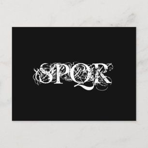 Cartão Postal "Cartão-postal Gótico SPQR"