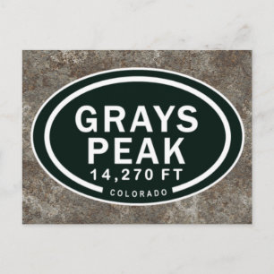 Cartão Postal Cartão-postal Grays Pico 14.270 FT CO Mountain