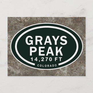 Cartão Postal Cartão-postal Grays Pico 14.270 FT CO Mountain