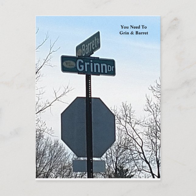 Cartão Postal Cartão-postal Grin & Barret (Frente)