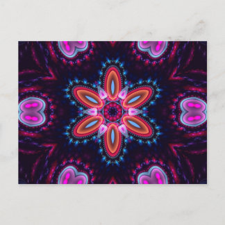 Cartão Postal Cartão-postal Groovy Flower of Life