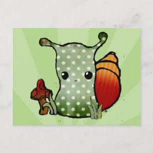 Cartão Postal Cartão-postal Grungy Snail