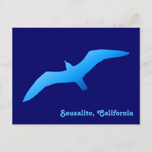 Cartão Postal Cartão-postal Gull Voador