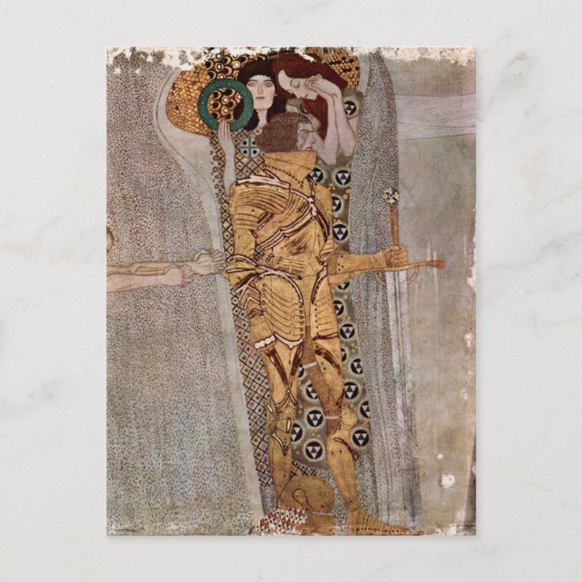 Cartão Postal Cartão-postal Gustav Klimt ~ Beethovenfries (Frente)