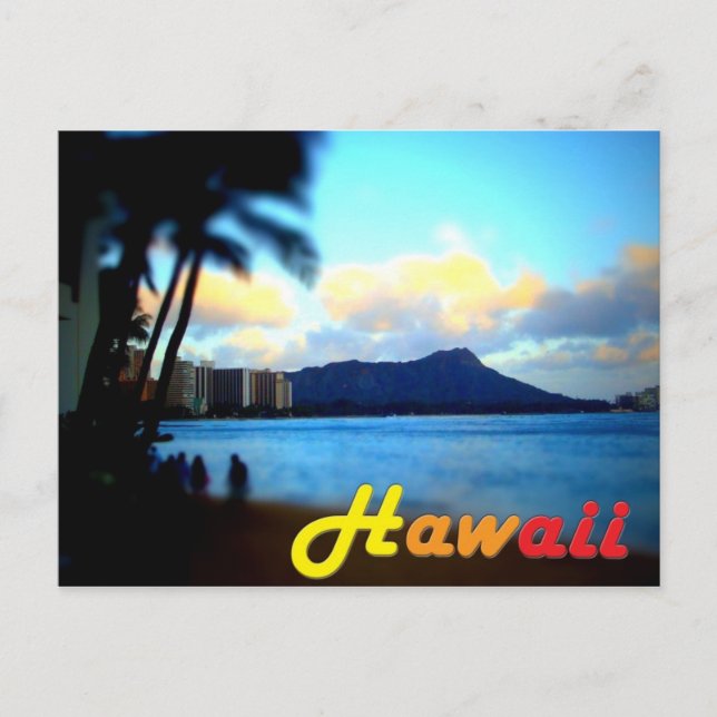 Cartão Postal Cartão-postal Hawaii-Oahu-Diamond (Frente)