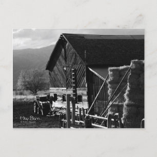 Cartão Postal Cartão-postal Hay Barn