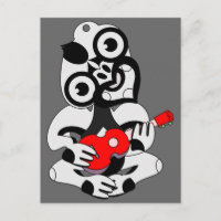 Cartão-postal Hei Tiki Ukulele