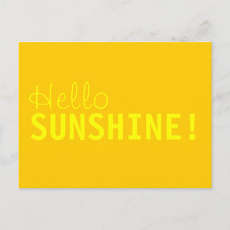 Cartão Postal Cartão-postal Hello Sunshine