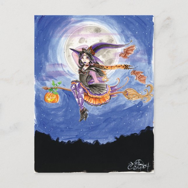 Cartão Postal Cartão-postal 'Hester and the Bats' (Frente)