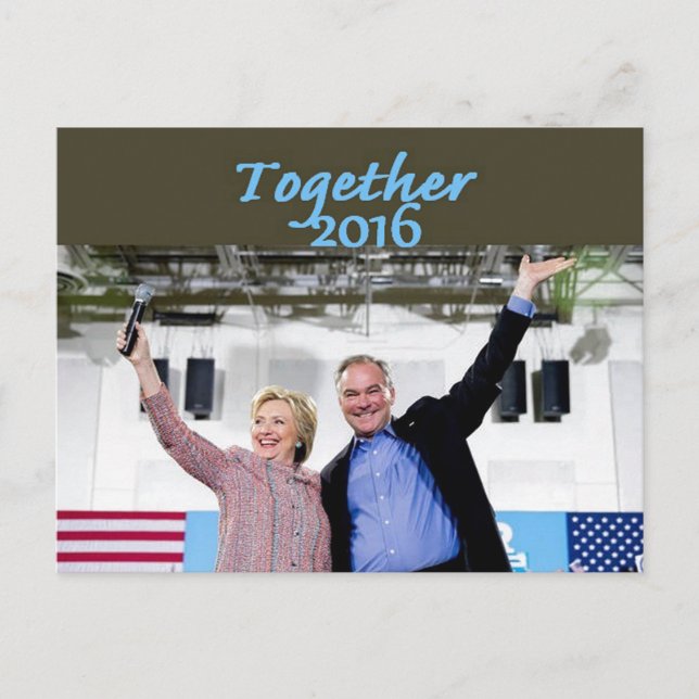 Cartão Postal Cartão-postal Hillary 2016 (Frente)
