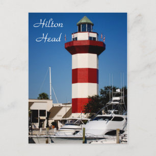 Cartão Postal Cartão-postal Hilton Head, SC Harbour Town Lightho