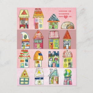 Cartão Postal Cartão-postal "Home is Where My Heart Is"