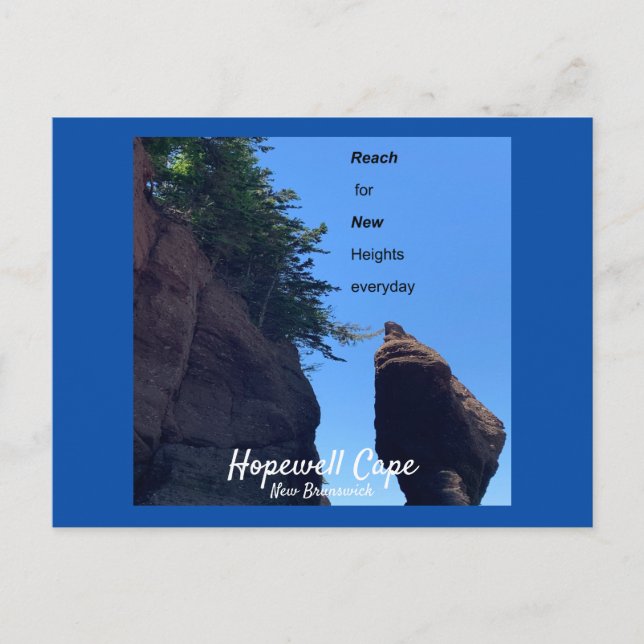 Cartão Postal Cartão-postal Hopewell Cape New Brunswick (Frente)