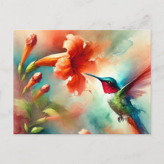Cartão Postal Cartão-postal Hummingbird