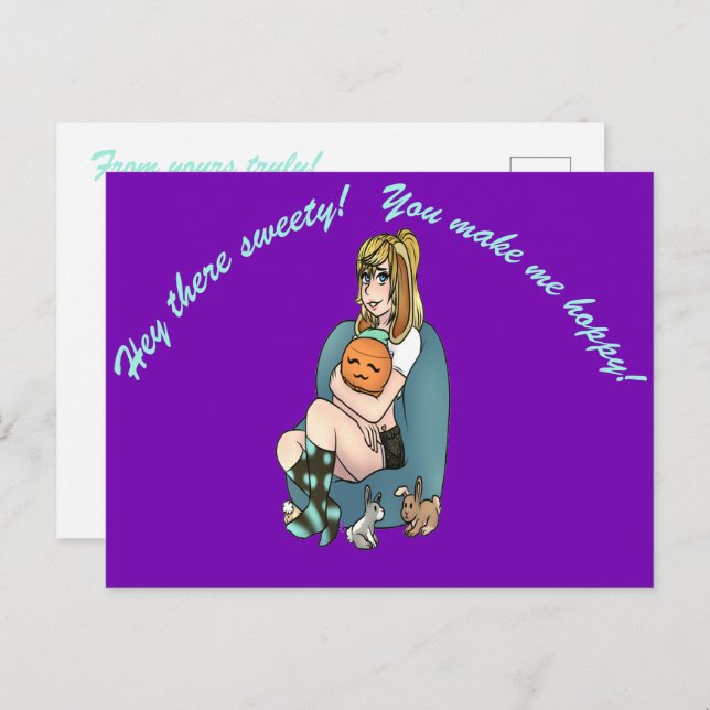 Cartão Postal Cartão-postal HunneeBunn (Frente/Verso)