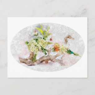 Cartão Postal Cartão-postal Hydrangeas Bella Watercolor