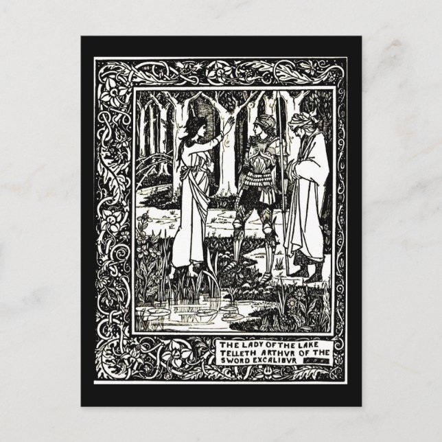 Cartão Postal Cartão-postal-Ilustração-Aubrey Beardsley 13 (Frente)