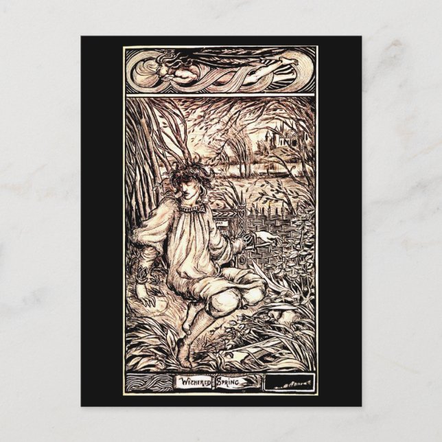 Cartão Postal Cartão-postal-Ilustração-Aubrey Beardsley 16 (Frente)