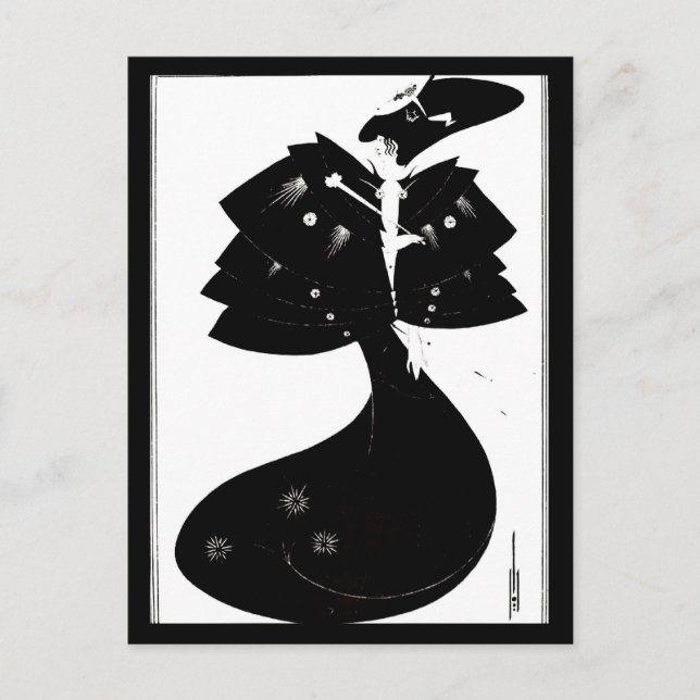 Cartão Postal Cartão-postal-Ilustração-Aubrey Beardsley 42 (Frente)