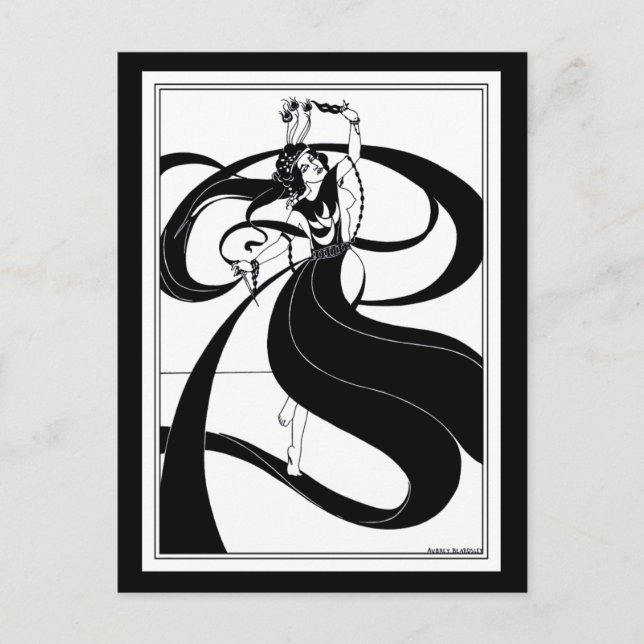 Cartão Postal Cartão-postal: Ilustração Beardsley (Frente)