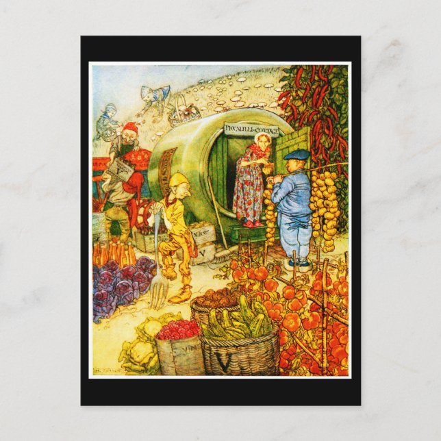 Cartão Postal Cartão-postal-Ilustração-Rackham 14 (Frente)