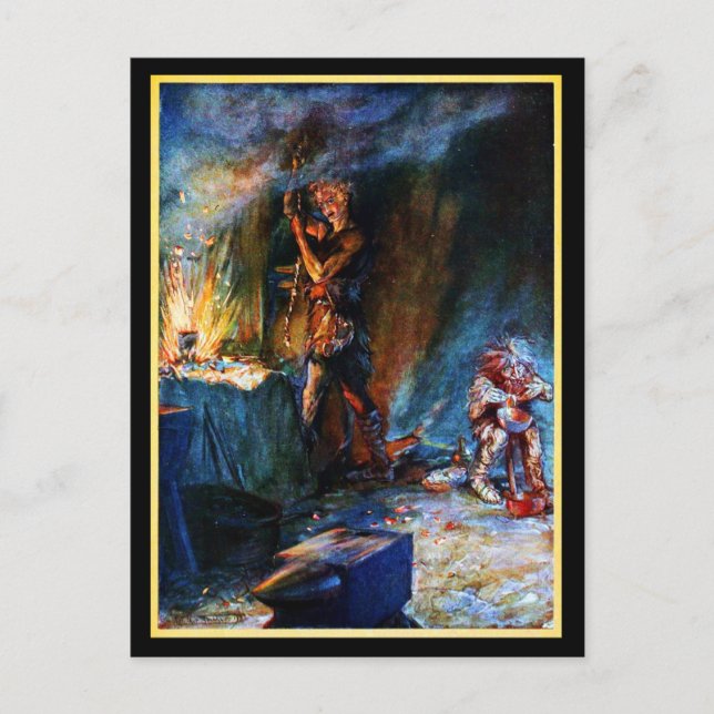 Cartão Postal Cartão-postal-Ilustração-Rackham 6 (Frente)