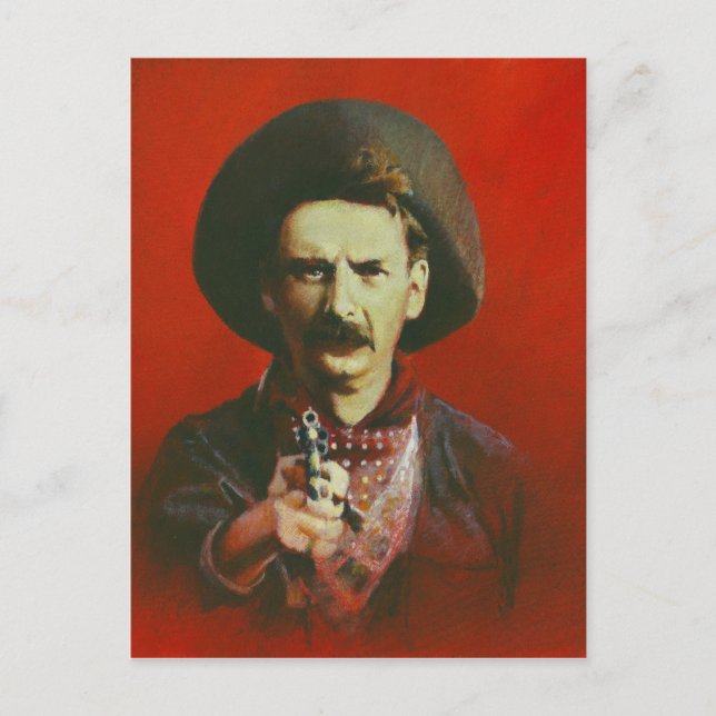 Cartão Postal Cartão-postal ilustrado Wild West (Frente)